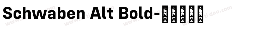 Schwaben Alt Bold字体转换